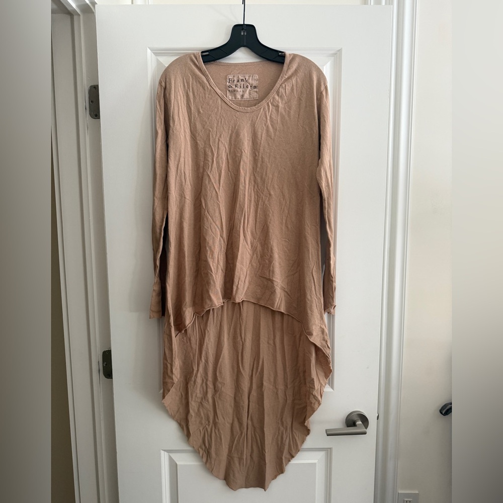 New Frank & Eileen Tee Lab High Low Long Sleeve Cotton Tee Sz S